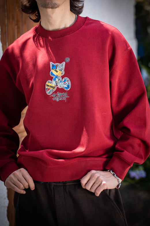 W434364236趣味拼贴圆领卫衣 商品图1