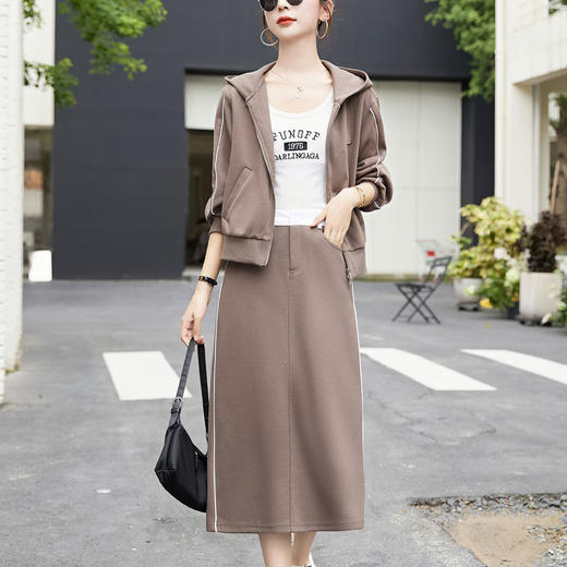 初秋装搭配一整套职业套装裙子，早秋季流行时尚两件套HR-YJQ553 商品图0