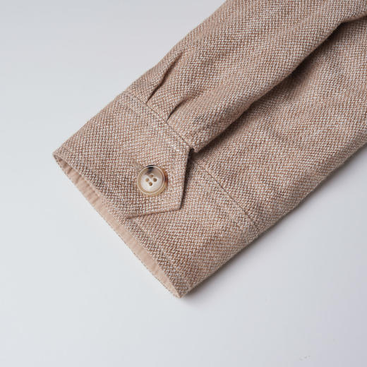 ROMI STUDIO“远山之间”100%亚麻立领收腰飞行员夹克外套 431W6038 商品图4