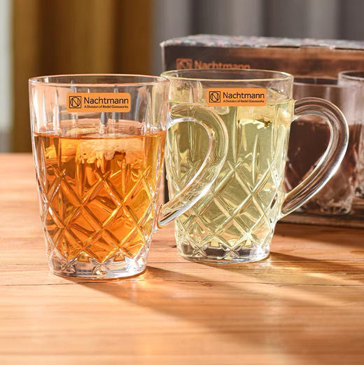 德国进口NACHTMANN水晶玻璃热饮杯家用茶杯带把啤酒耐高温水杯 商品图0