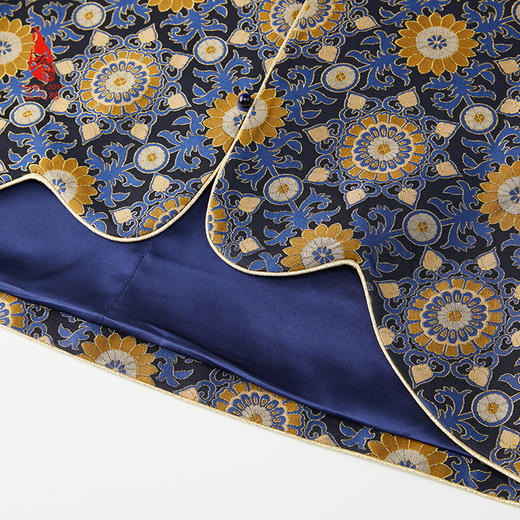 SAINTJOY/上久楷 女式宋锦外套 中式上衣 中国风 复古 大小团花纹花卉锦 CY1024207016 商品图10