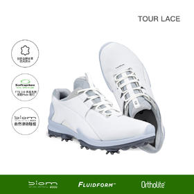 ECCOTOUR LACE系列健步男子高尔夫球鞋防风防水131904-01007