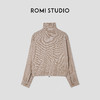 ROMI STUDIO“远山之间”100%亚麻立领收腰飞行员夹克外套 431W6038 商品缩略图1