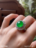 玻璃种阳艳绿蛋面戒指【4211508】具体价格微信咨询 商品缩略图1