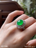 玻璃种阳艳绿蛋面戒指【4211508】具体价格微信咨询 商品缩略图0