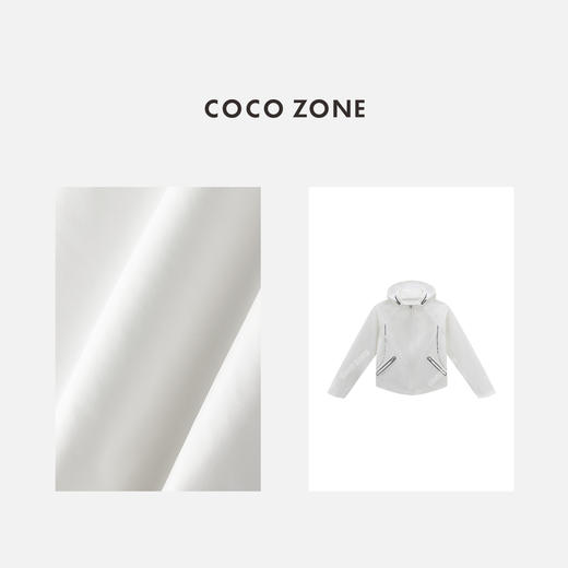 COCO ZONE 简约休闲运动外套百搭连帽通勤上衣CC1B1326 商品图2