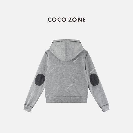 COCO ZONE 秋季连帽长袖拉链外套复古休闲上衣CC1C2029 商品图1