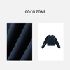 COCO ZONE 设计感纯色圆领外套单排扣长袖上衣CC2C1388 商品缩略图2