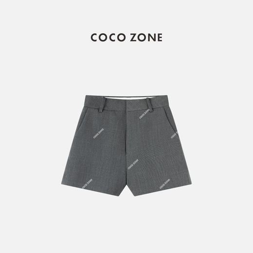 COCO ZONE  时尚纯色休闲短裤女士简约百搭裤子 CC1C1839 商品图0