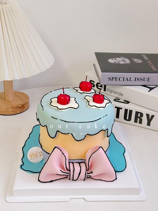 多款式~二次元漫画蝴蝶结/蜡烛蛋糕 -低糖处理无添加 商品图1