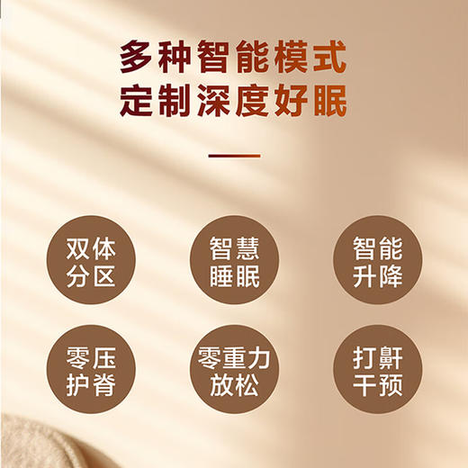 海尔康养智能床多功能睡眠监测防打鼾全自动升降夫妻互不打扰分体床垫 全分体式床垫 商品图2