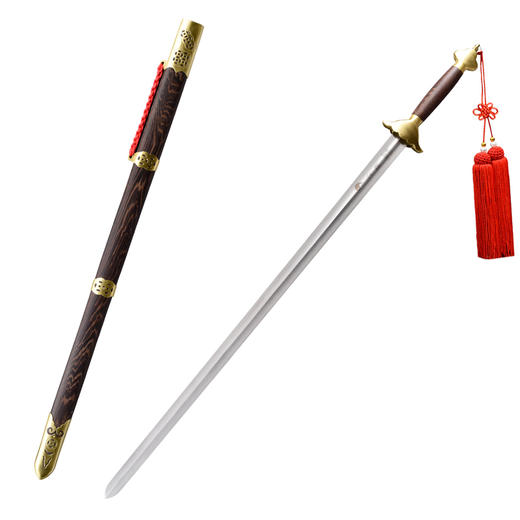 手工铜钱太极剑 按身高配 沈广隆剑铺龙泉沈广隆宝剑 标准太极剑 sgl-8009 未开刃 商品图8