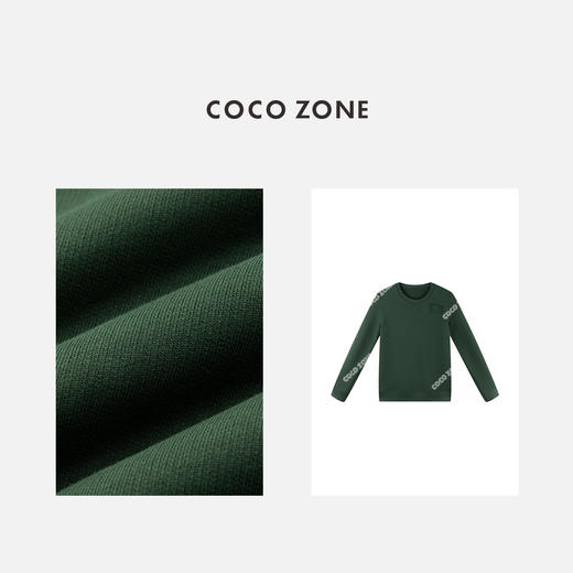 COCO ZONE 秋季圆领套头卫衣设计感长袖上衣CC1C2033 商品图2