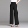 雀说棉麻阔腿裤新款宽松高腰显瘦休闲女裤AL27968 商品缩略图6