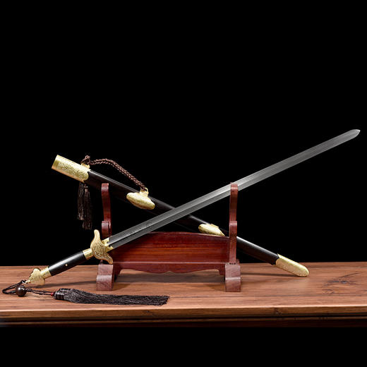 手工乾隆太极剑 太极大师专用太极剑沈广隆剑铺龙泉沈广隆宝剑 sgl-8016 未开刃 商品图7