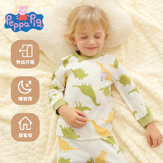 【纯棉】【90-140】【小猪佩奇】男童纯棉保暖内衣套装 商品图6