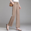 雀说棉麻阔腿裤新款宽松高腰显瘦休闲女裤AL27968 商品缩略图2
