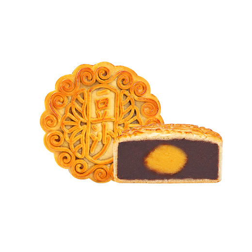 蛋黄玫瑰豆沙月饼125g单个散装中秋月饼 商品图3