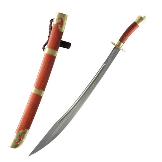 牛尾刀 武术太极刀 武术刀 龙泉沈广隆宝剑 龙泉清式刀剑 传统刀 sgl-5033未开刃 商品图7
