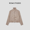 ROMI STUDIO“远山之间”100%亚麻立领收腰飞行员夹克外套 431W6038 商品缩略图0