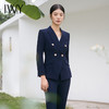 IWY/高级藏青色职业套装女2024气质干练工装两件套公务员面试西装C11355+P11356 商品缩略图3