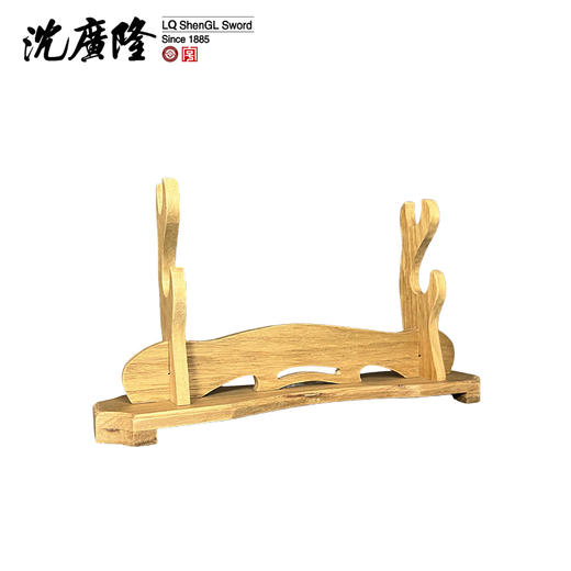 剑架 剑托 龙泉沈广隆刀剑架 宝剑架子 实木剑架 斜横架 展示架 商品图2