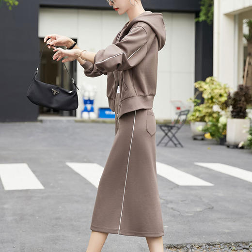 初秋装搭配一整套职业套装裙子，早秋季流行时尚两件套HR-YJQ553 商品图2