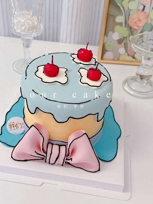 多款式~二次元漫画蝴蝶结/蜡烛蛋糕 -低糖处理无添加 商品图3