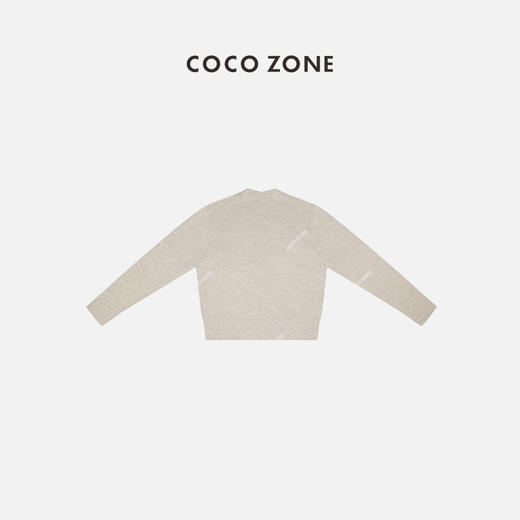 COCO ZONE时尚V领小左胸口袋单排扣针织开衫上衣24C10190 商品图1