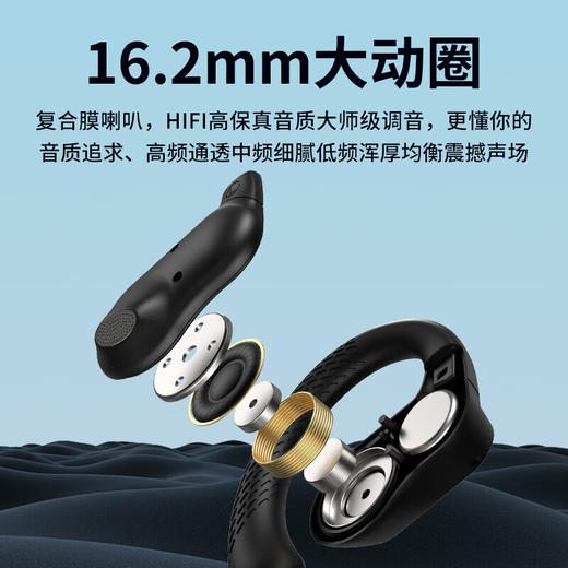 【小家电】兰士顿耳挂式蓝牙耳机骨传导概念开放不入耳适用于苹果小米华为手机TS05 HF 商品图7
