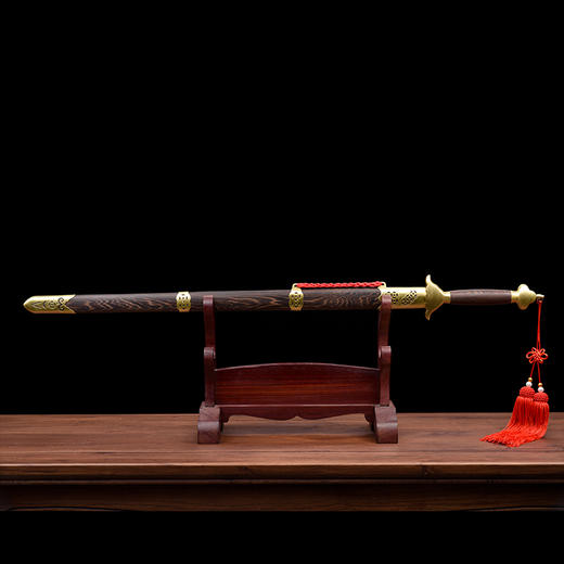 手工铜钱太极剑 按身高配 沈广隆剑铺龙泉沈广隆宝剑 标准太极剑 sgl-8009 未开刃 商品图6