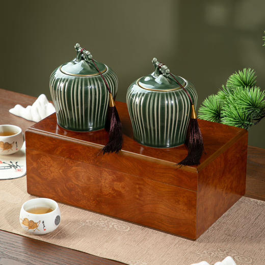 花梨木木盒【双小瓷罐】55元/套，一件12套 商品图4