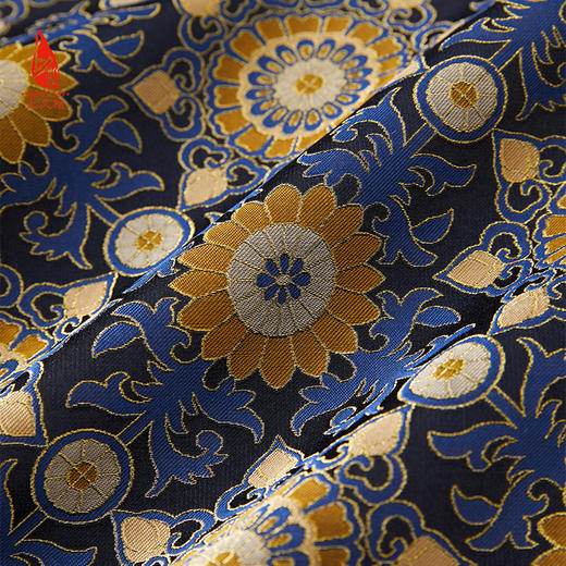 SAINTJOY/上久楷 女式宋锦外套 中式上衣 中国风 复古 大小团花纹花卉锦 CY1024207016 商品图11