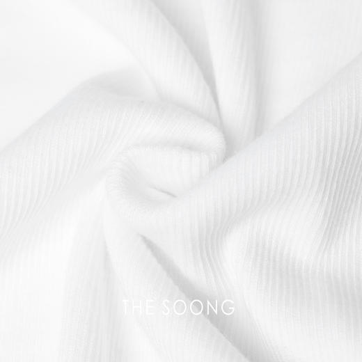 THESOONG | ‘小背心’棉质感针织白色U型背心HBBX3765 商品图3