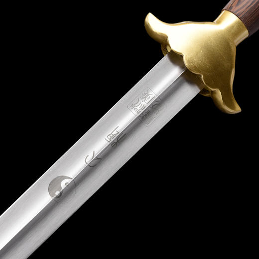 手工铜钱太极剑 按身高配 沈广隆剑铺龙泉沈广隆宝剑 标准太极剑 sgl-8009 未开刃 商品图4