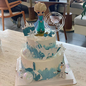 冰雪公主双层蛋糕