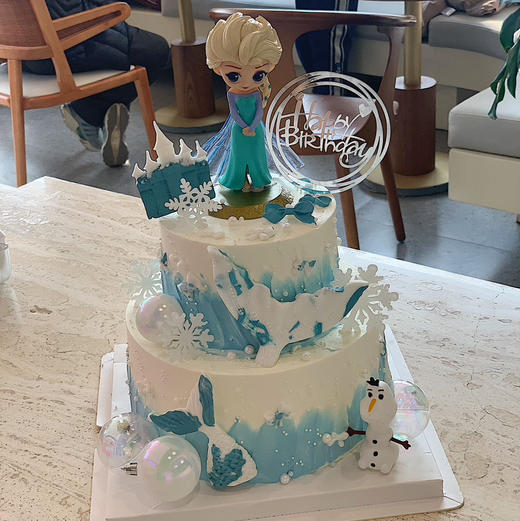 冰雪公主双层蛋糕 商品图0