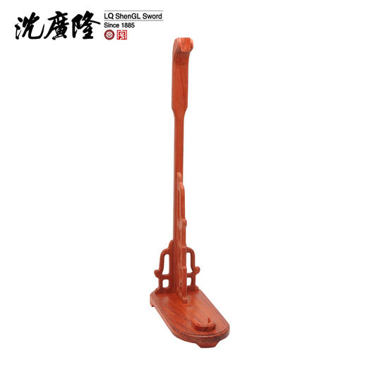 红木立式剑架 剑托 龙泉沈广隆刀剑架 宝剑架子 实木剑架 斜横架 展示架 商品图4