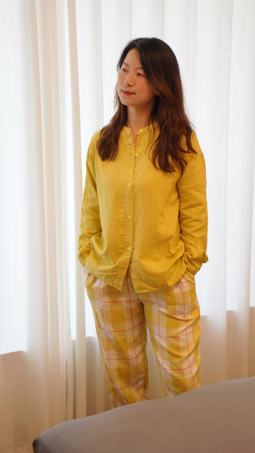 【秋季家居服专场 顺丰包邮】 无*良品同款代工厂 国潮圆通双层纱 A类标准 秋季睡衣家居服睡衣套装   休闲可外穿 裤子有大口袋 商品图1