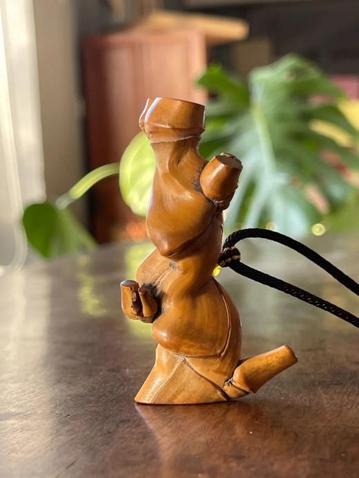 竹根雕人形吊坠，顺丰包邮 商品图1