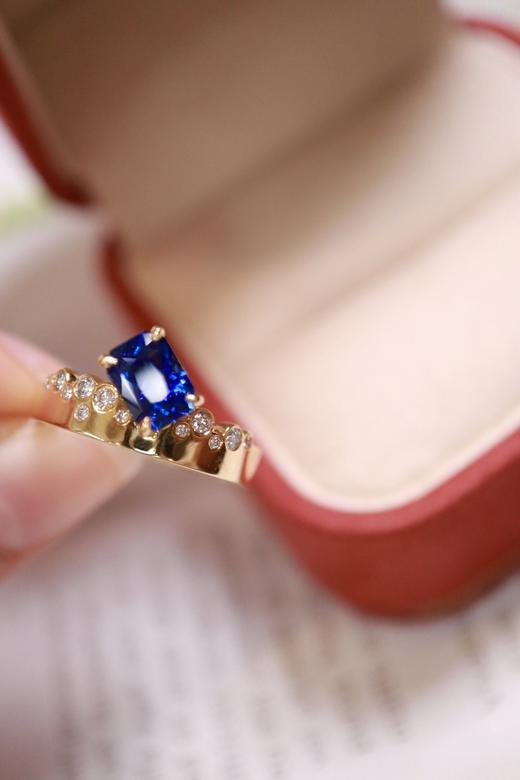 1.39ct 蓝宝石戒指 商品图2