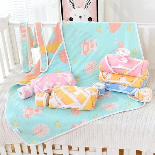 初生婴儿抱被产房包巾新生儿包被春秋棉纱布夏季薄款宝宝小被子 商品图3