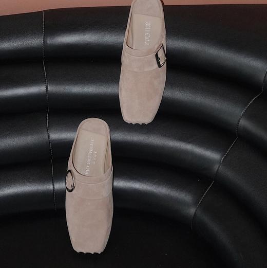 BIUCILI「慵懒sofa」原创设计复古手工舒适包头穆勒鞋平底女拖鞋 商品图7
