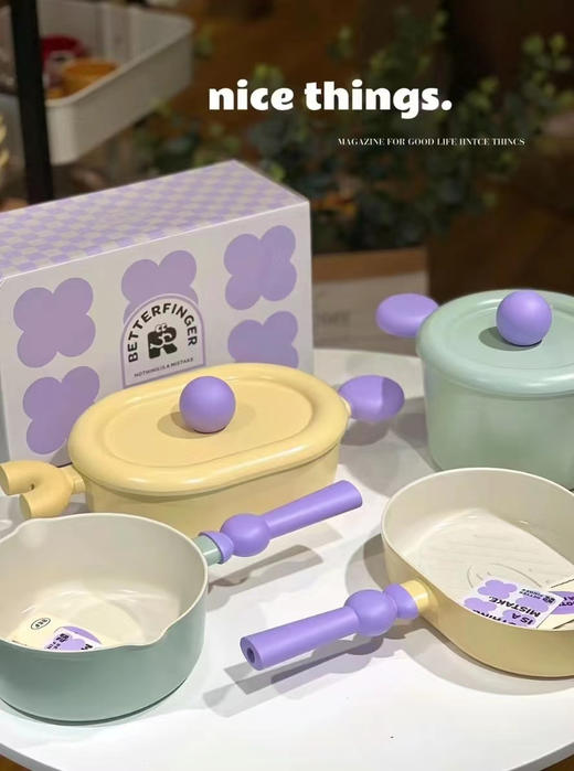 美炸天!韩国KR进口Neoflam新概念betterfinger系列马卡龙锅具 商品图8
