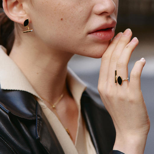 【章龄之同款】Ancient Rome古罗马时期 | 黑眼睛套装（戒指&手镯&耳钉） 商品图1