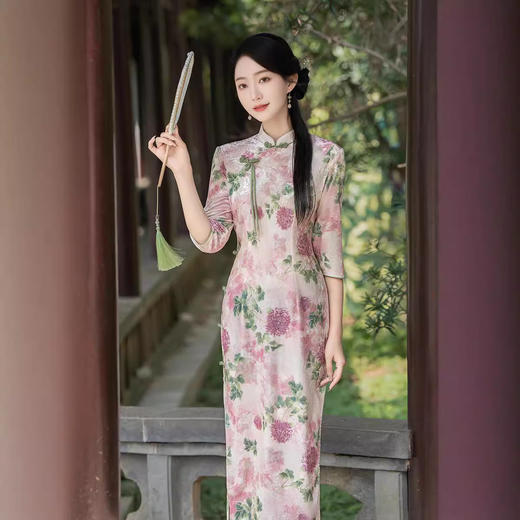 改良气质日常，中国风时尚旗袍裙ZA-225 商品图2