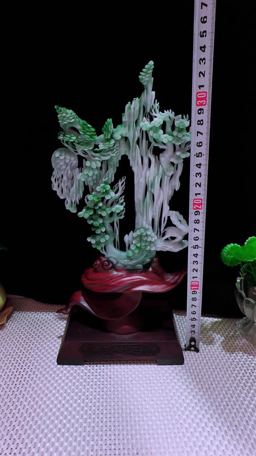 620257翡翠摆件【一路发财 梅开五福】 商品图1