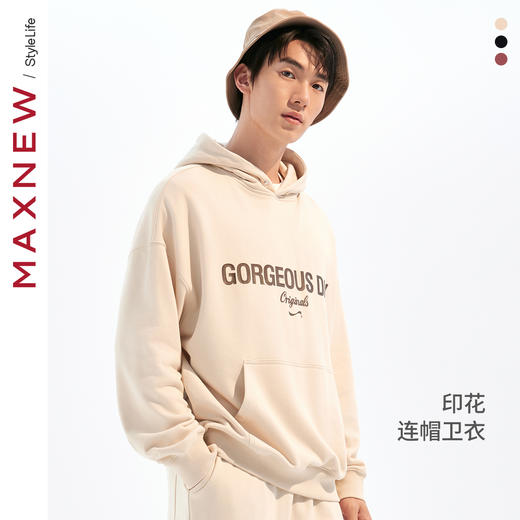 【卫衣】印花连帽卫衣1N3112402 商品图0