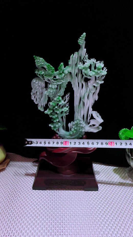 620257翡翠摆件【一路发财 梅开五福】 商品图2