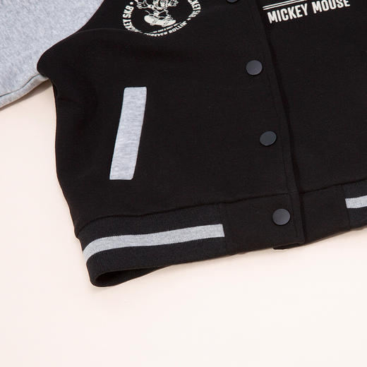 迪士尼【撞色棒球服】24秋季新款男童外套中大童运动休闲夹克百搭开衫HSND24050 商品图6